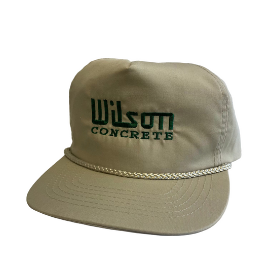 Vintage Wilson Concrete Strapback Hat
