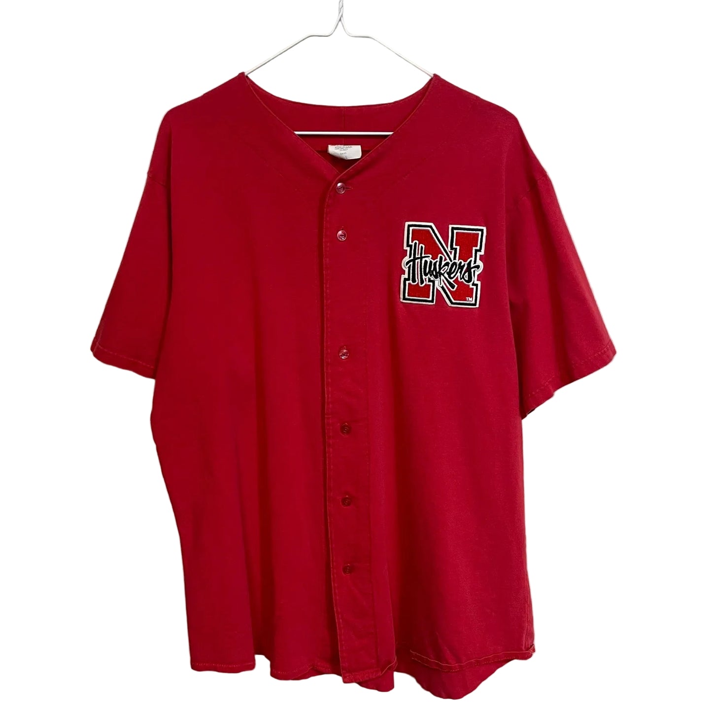 Vintage Nebraska Huskers Baseball Jersey Majestic L