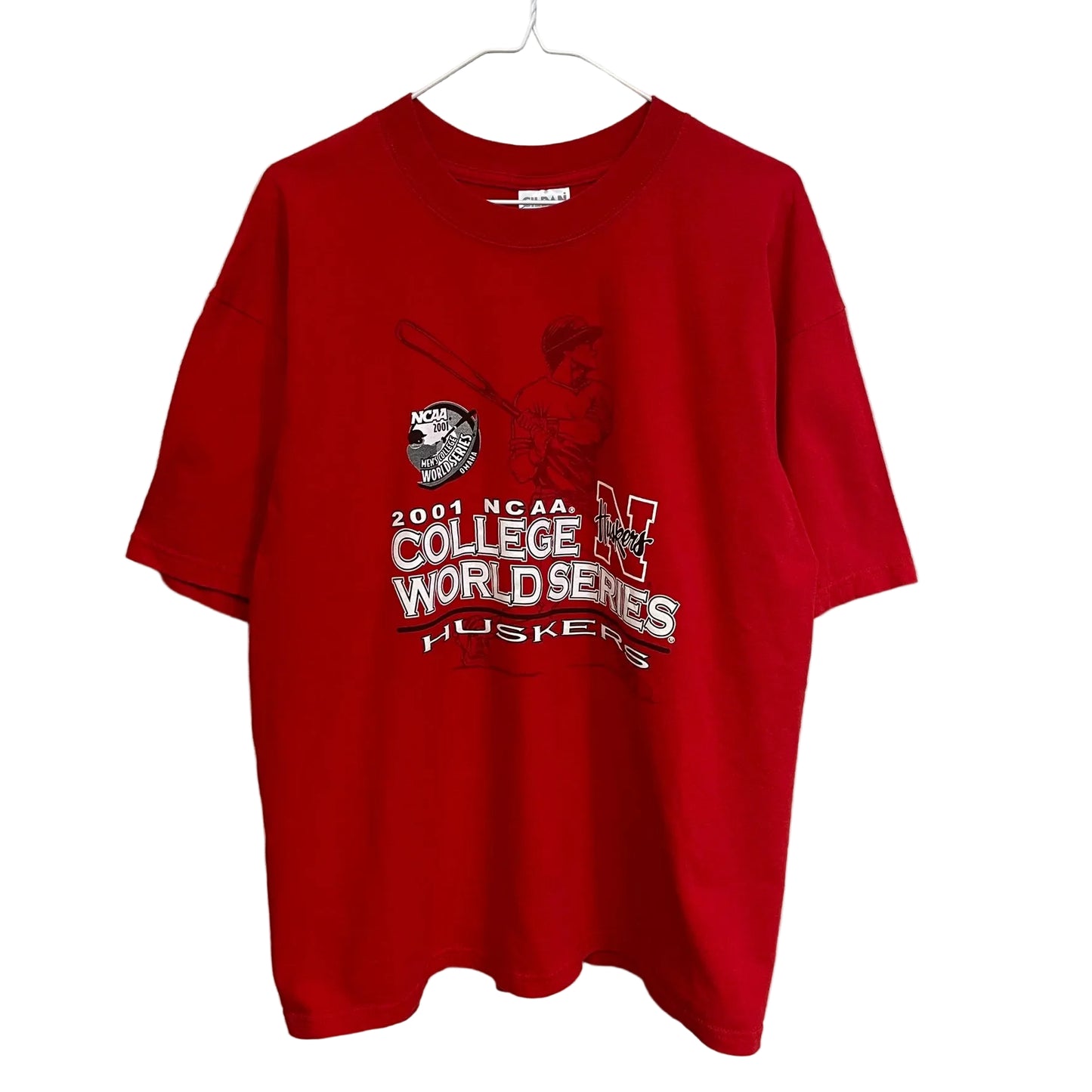 Vintage Nebraska Huskers Baseball 2001 College World Series Shirt XL