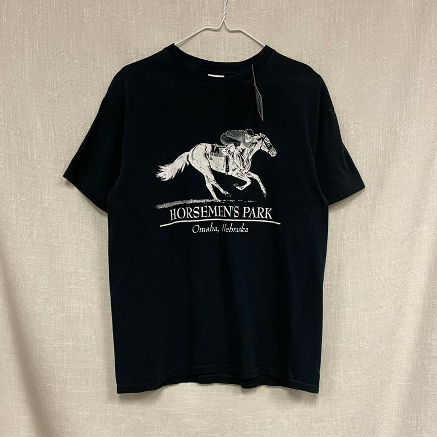 Vintage Horsemen's Park Omaha Nebraska Horse Racing Shirt M