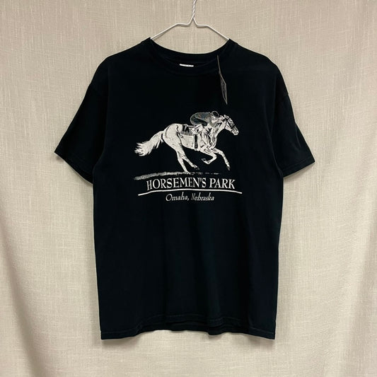 Vintage Horsemen's Park Omaha Nebraska Horse Racing Shirt M
