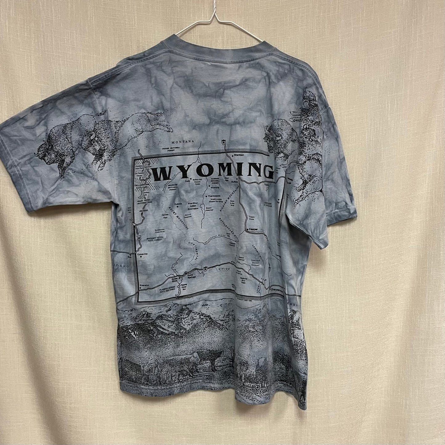 Vintage Wyoming AOP Shirt XL