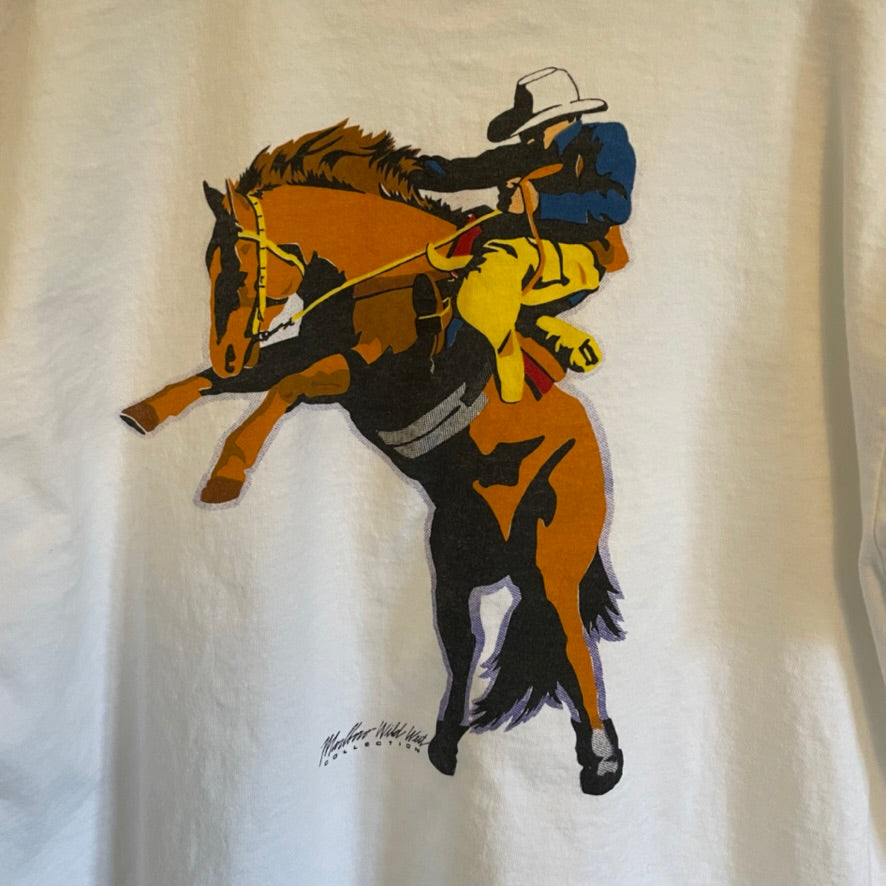 Vintage Marlboro Wild West Cigarette Pocket Shirt XL