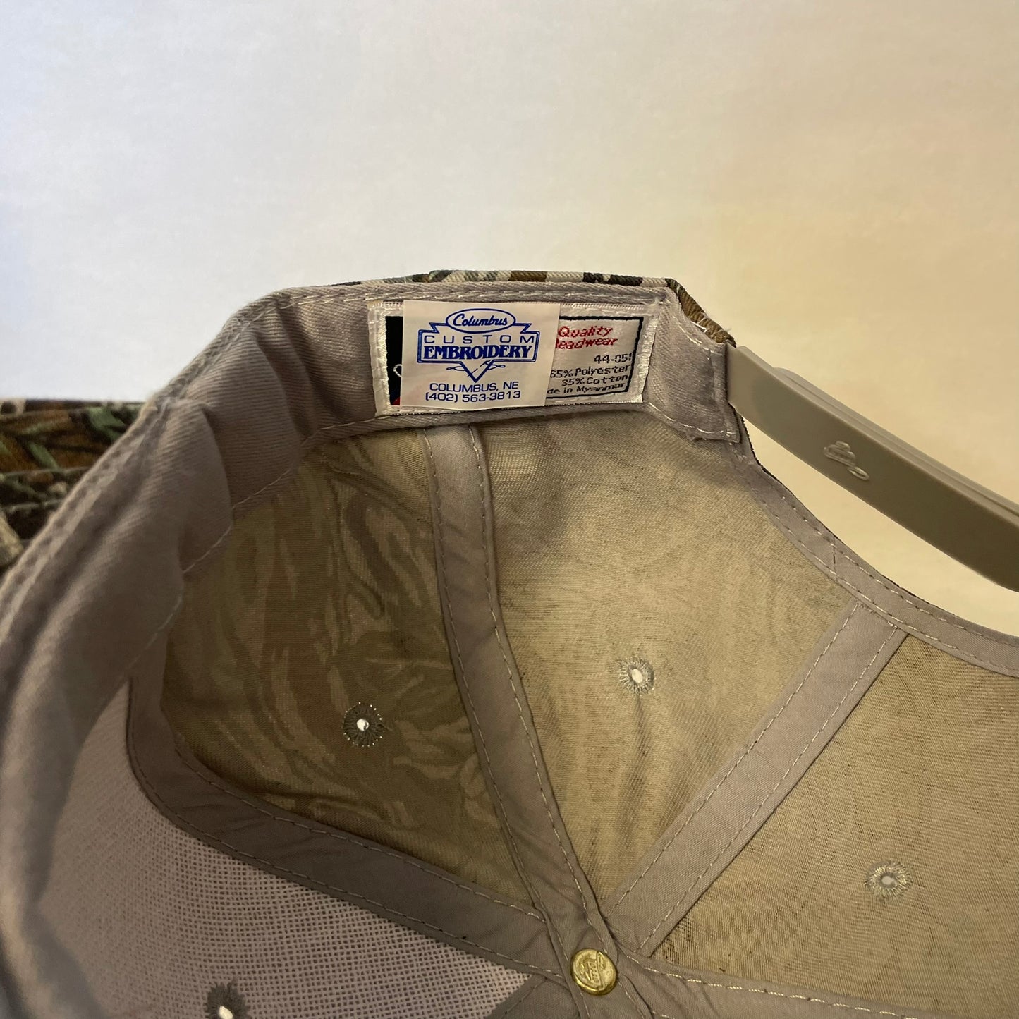 Vintage Husky Hog INC Camo Snapback Hat