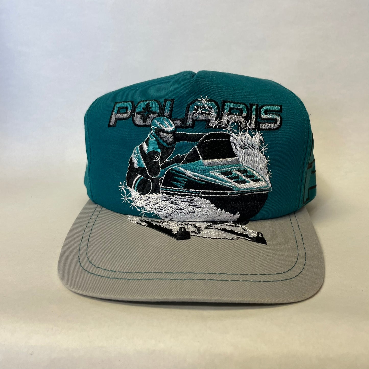 Vintage Polaris Trail Snowmobile Snapback Hat