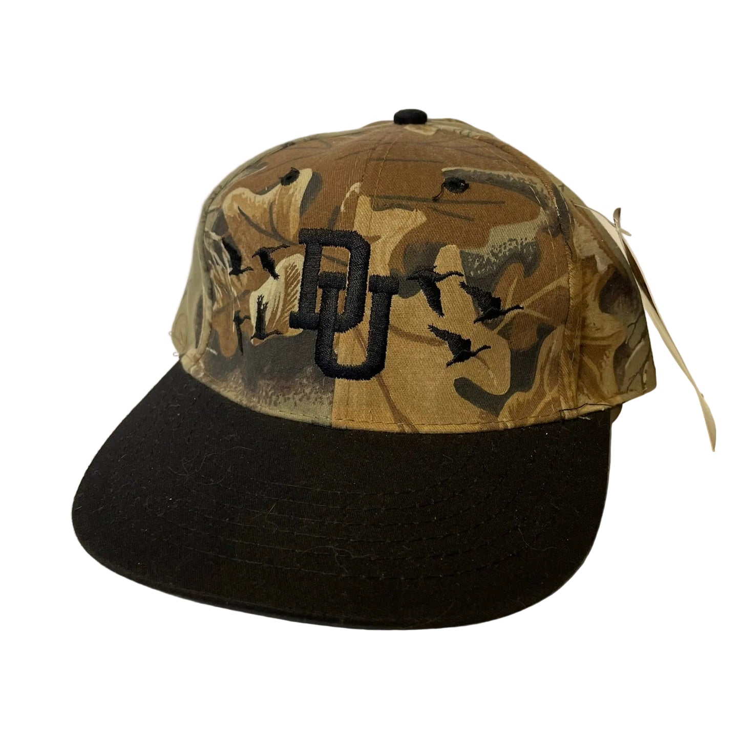 Vintage Ducks Unlimited Camo Strapback Hat NWT