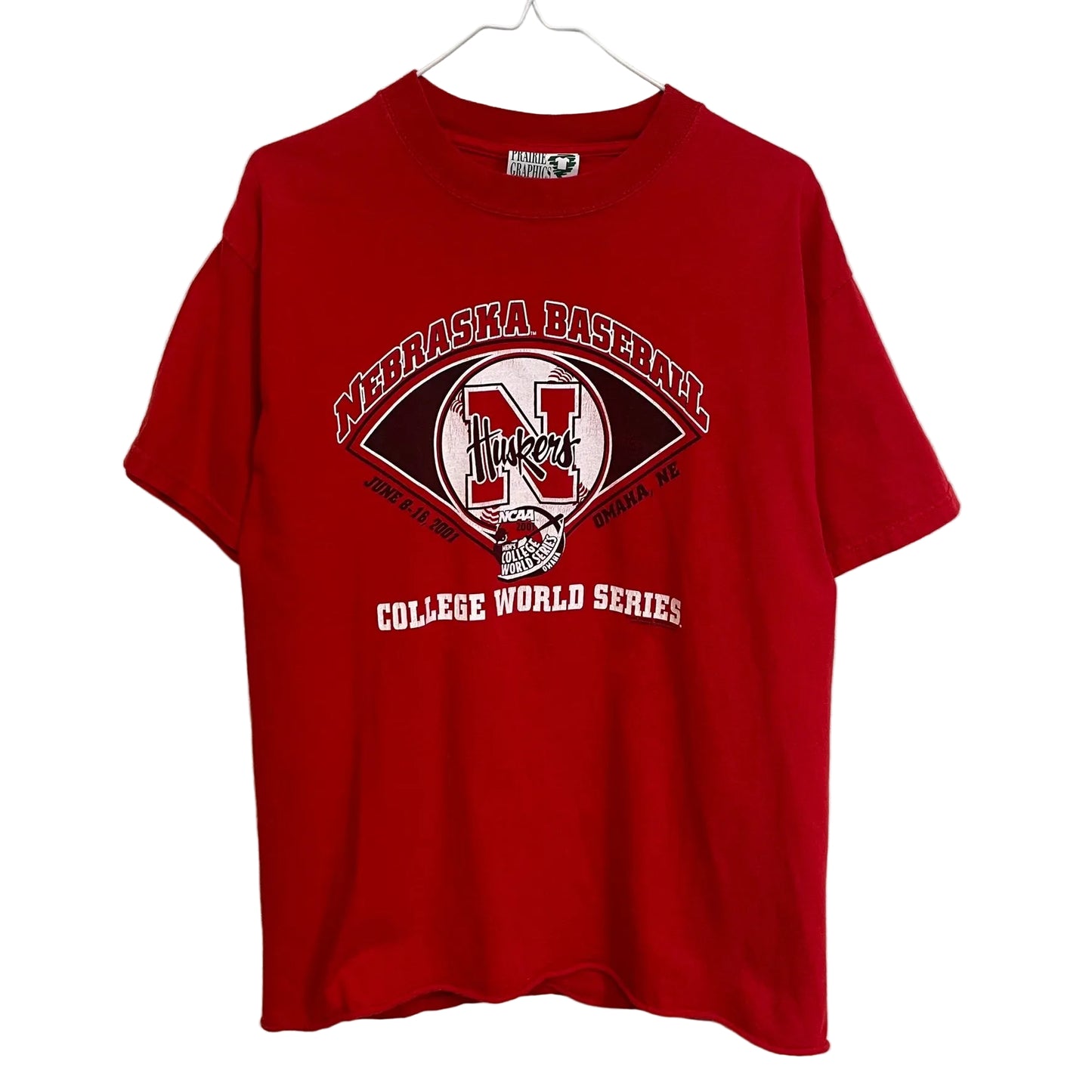 Vintage Nebraska Huskers 2001 College World Series Shirt L