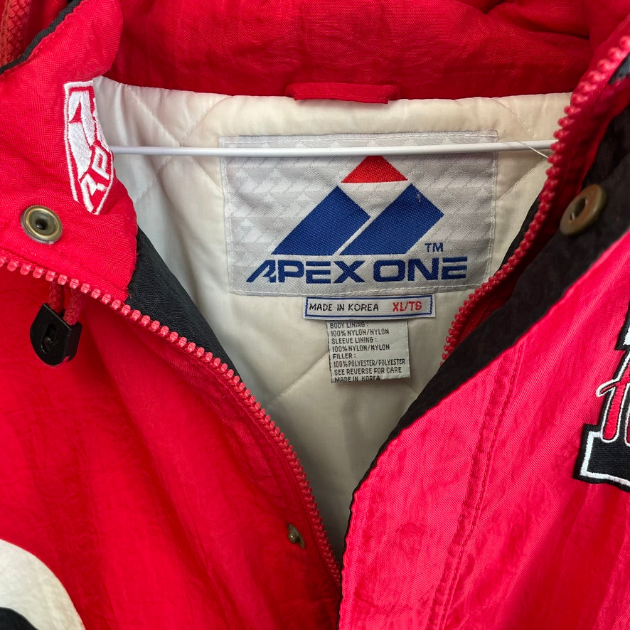 Vintage Nebraska Huskers Puffer Jacket APEX ONE XL