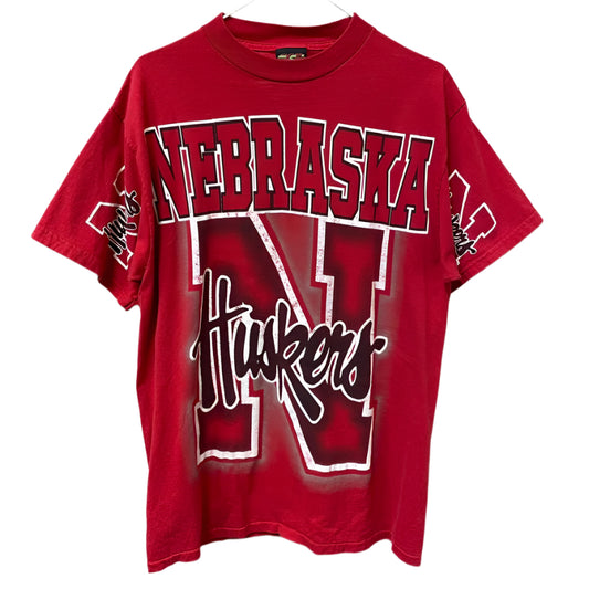Vintage Nebraska Huskers AOP Shirt L