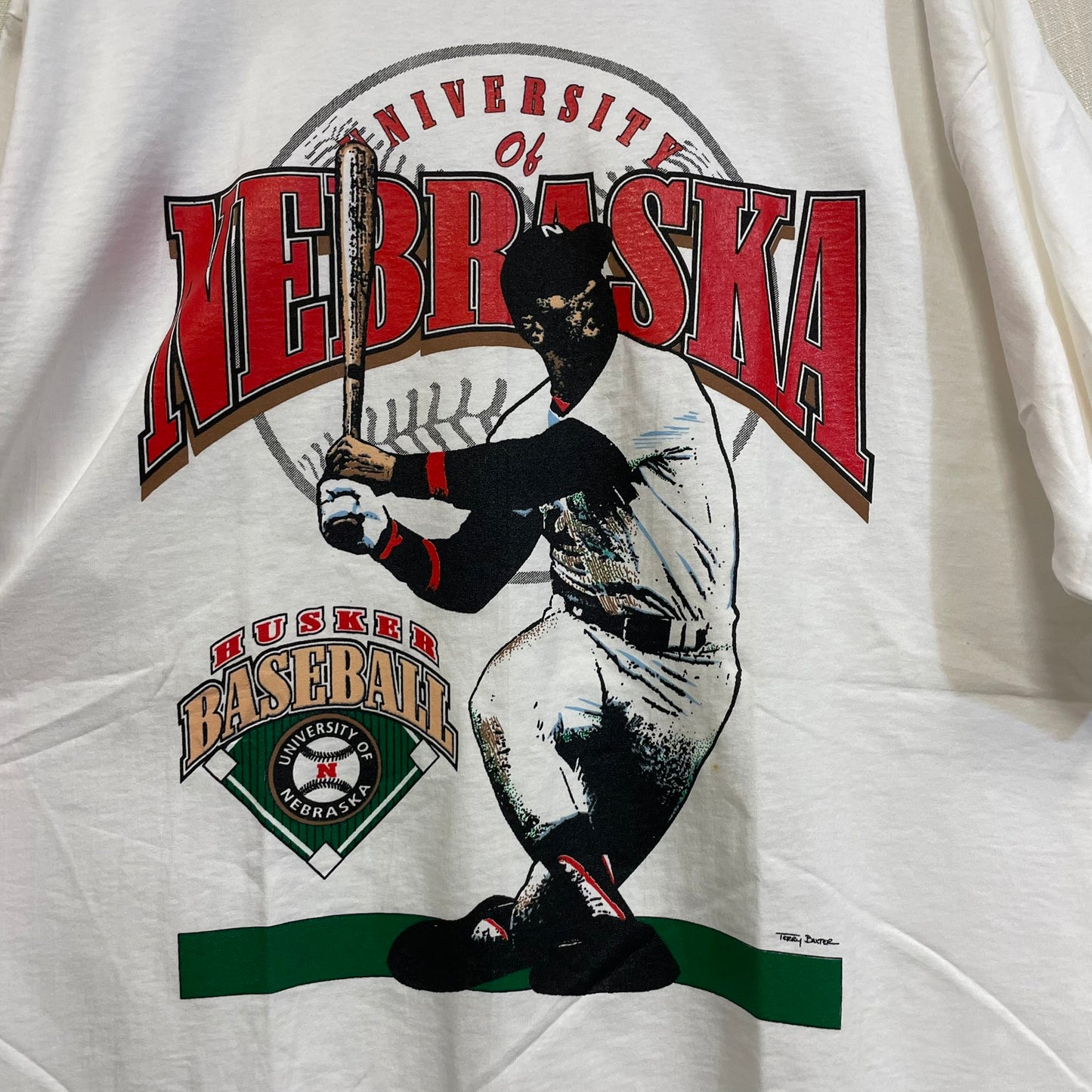 Vintage Nebraska Huskers Baseball Shirt XL