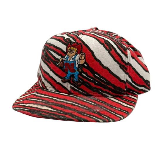 Vintage Nebraska Huskers Herbie Zebra Snapback Hat