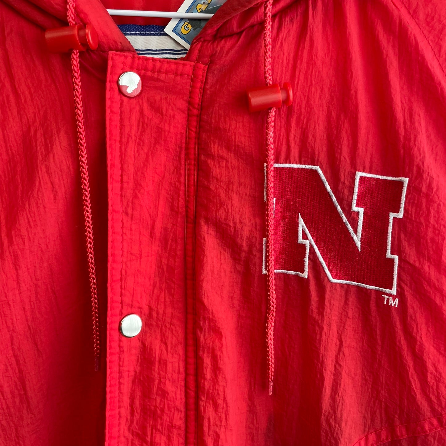 Vintage Nebraska Huskers Puffer Jacket L