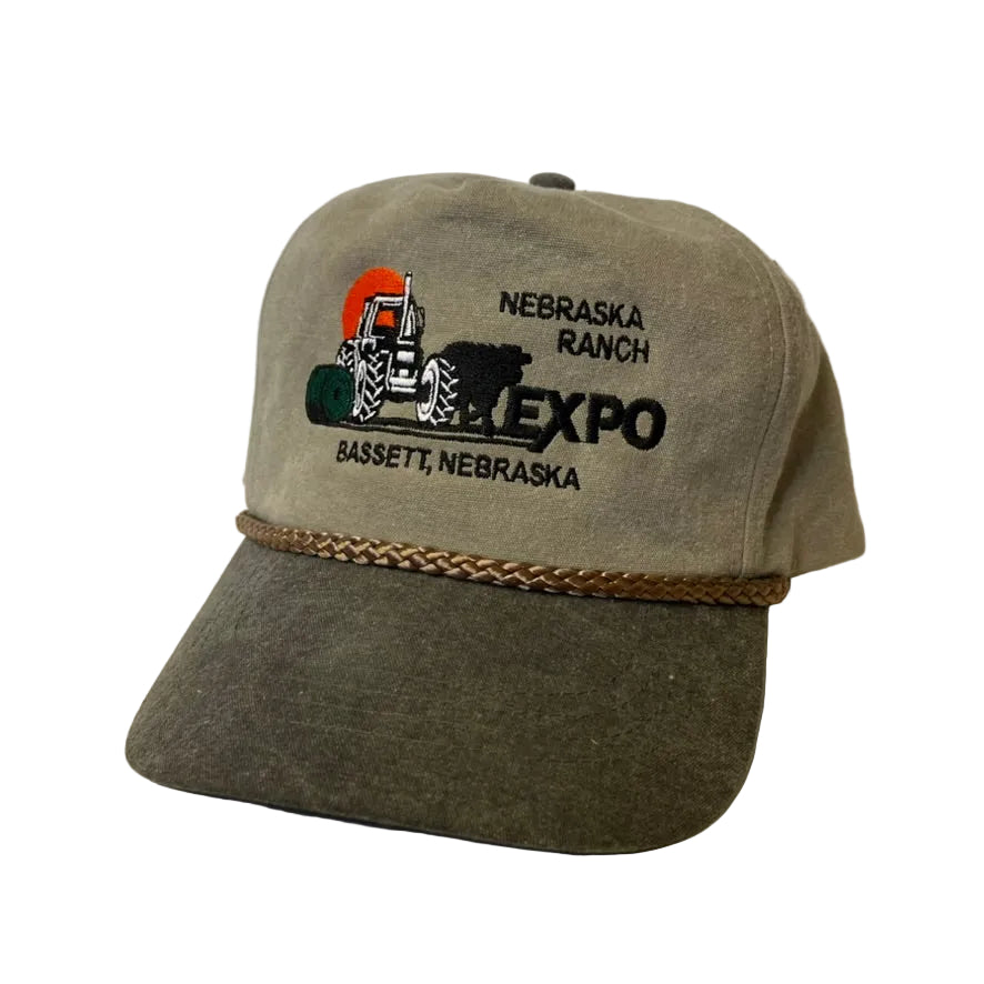 Vintage Nebraska Ranch EXPO Bassett Snapback Hat