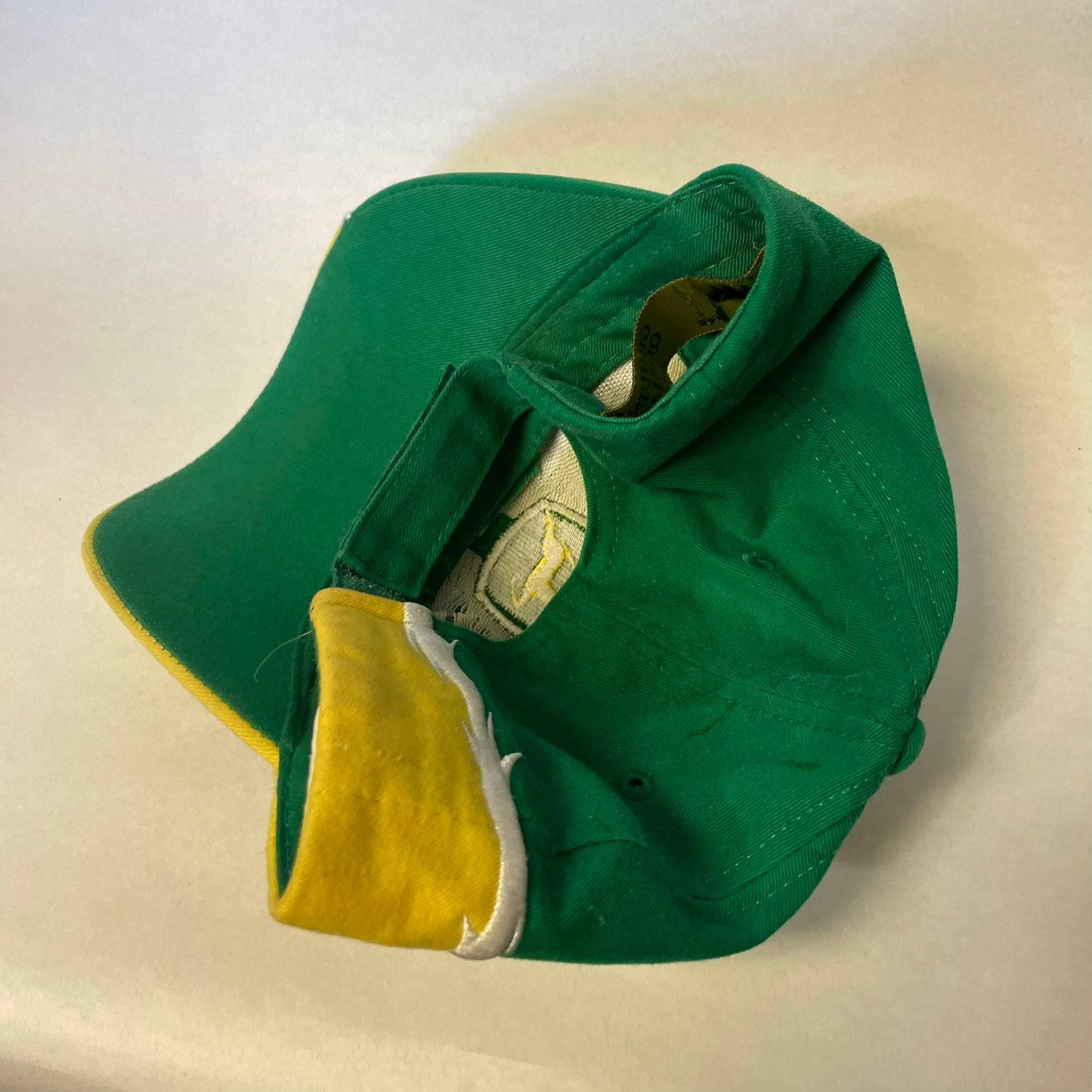 Y2K John Deere Barbed Wire Strapback hat
