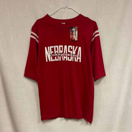 Vintage Nebraska Huskers 80s 3/4 Shirt L