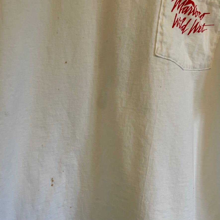 Vintage Marlboro Wild West Cigarette Pocket Shirt XL