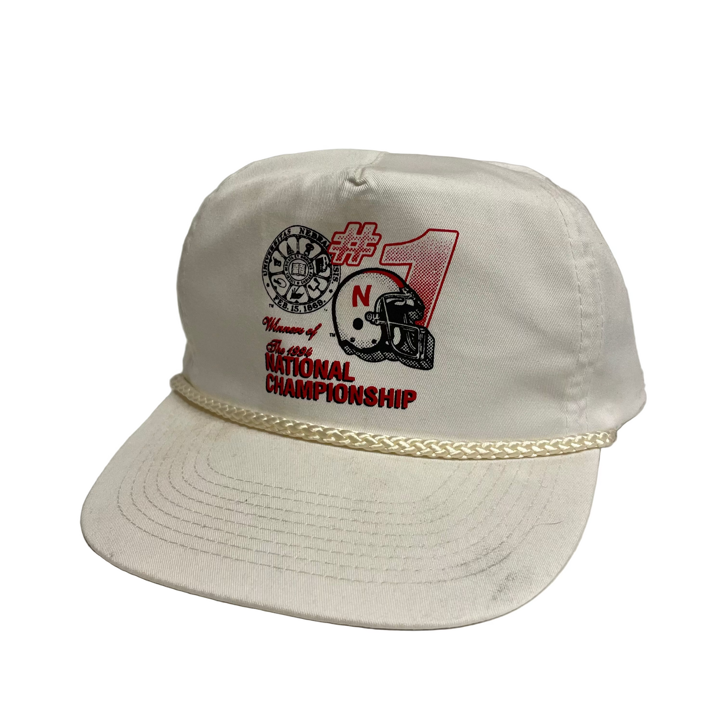 Vintage Nebraska Huskers National Championship Snapback Hat