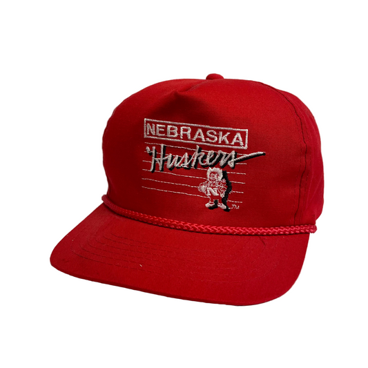 Vintage Nebraska Huskers Herbie Snapback Hat