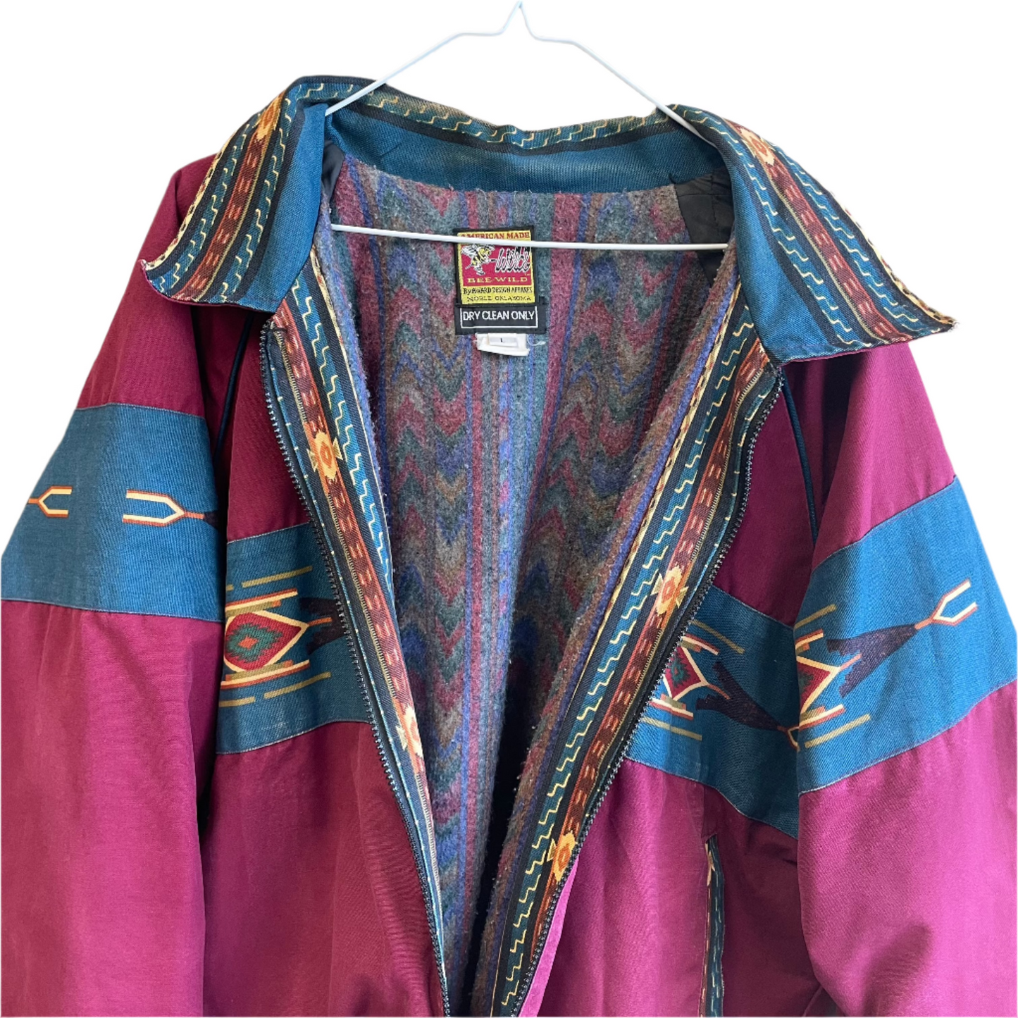 Vintage Aztec Western Jacket Bee Wild L