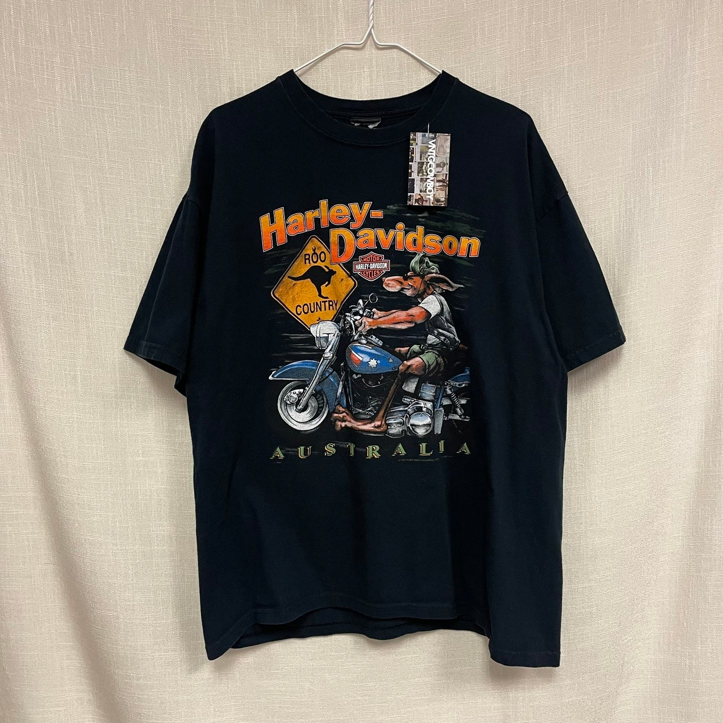 Vintage Harley Davidson Kangaroo Australia Shirt XL