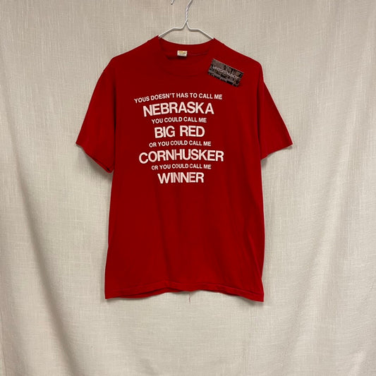 Vintage Nebraska Huskers Humor Shirt L