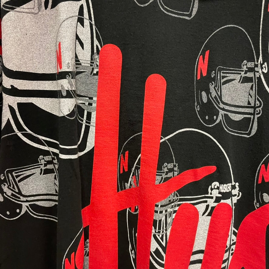 Vintage Nebraska Huskers AOP Shirt L