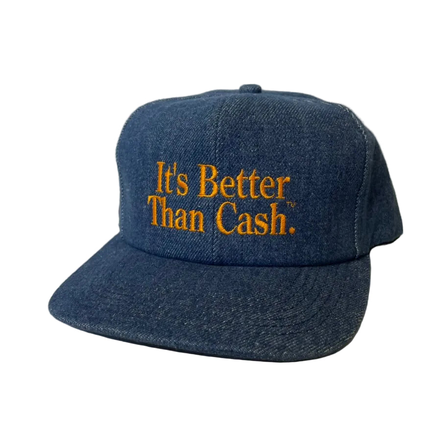 Vintage Farm Plan 'Better Than Cash' Denim Snapback Hat