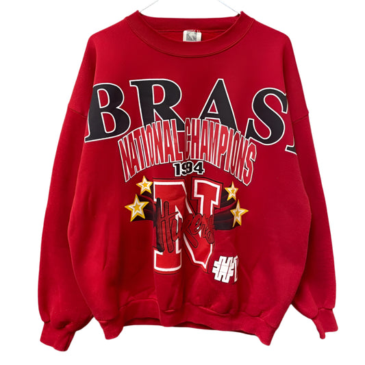 Vintage Nebraska Huskers Spellout L/XL