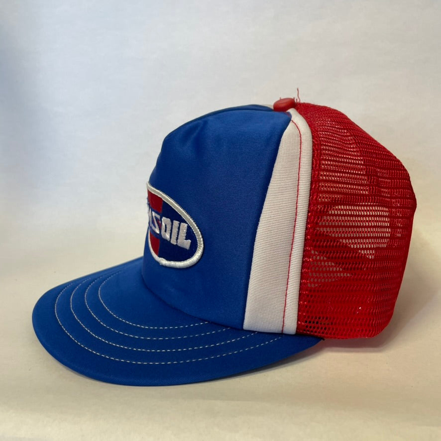 Vintage AMS Oil Snapback Trucker Hat