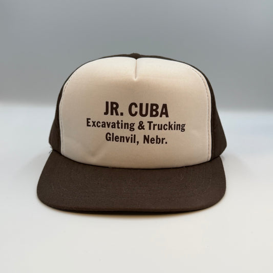 Vintage Jr. Cuba Excavating & Trucking Glenvil Nebraska Snapback Hat