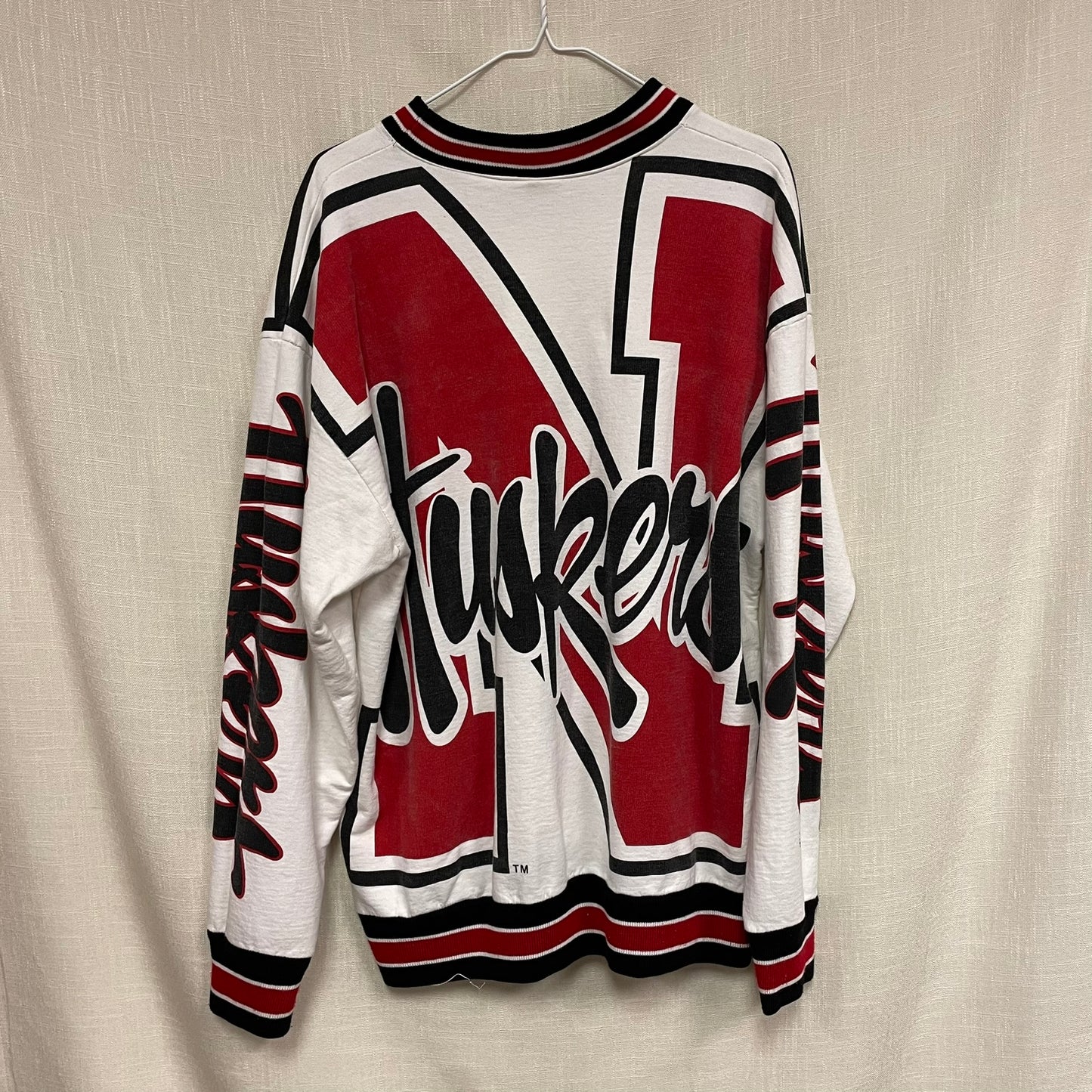 Vintage Nebraska Huskers GALLOP AOP Crewneck