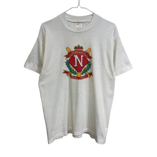 Vintage Nebraska Huskers Baseball USSSA State Shirt L