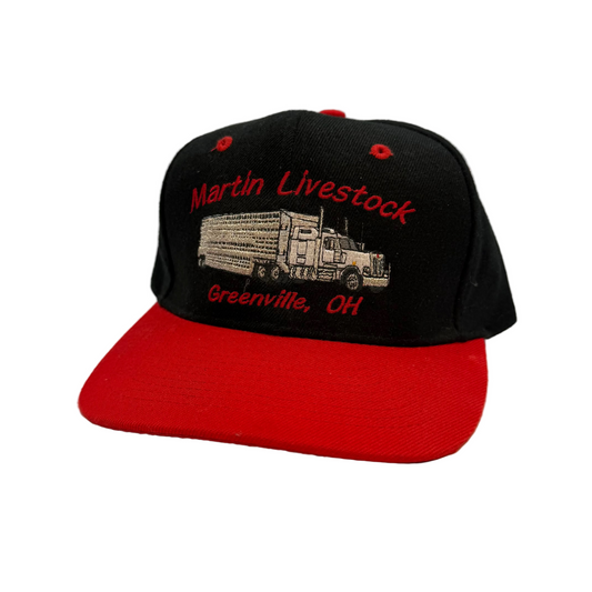 Vintage Martin Livestock Greenville Ohio Snapback hat