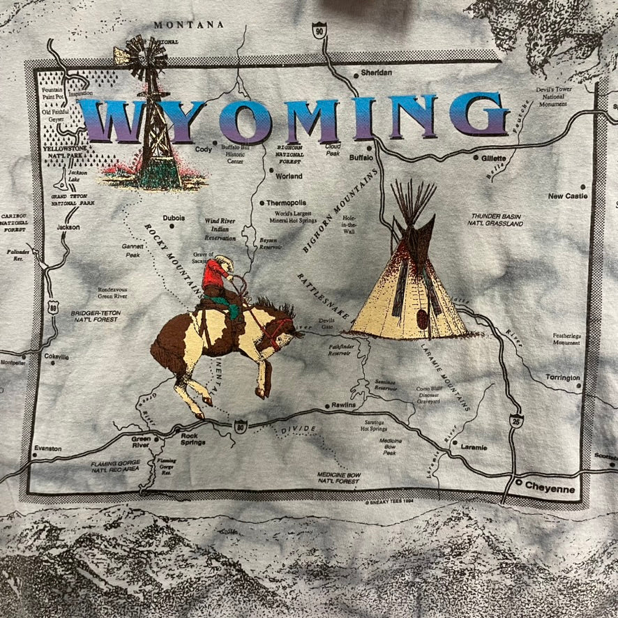 Vintage Wyoming AOP Shirt XL