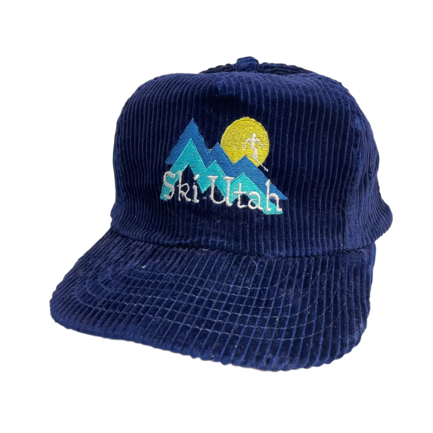 Vintage Ski Utah Corduroy Strapback Hat