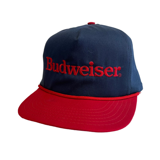 Vintage Budweiser Beer Snapback Hat