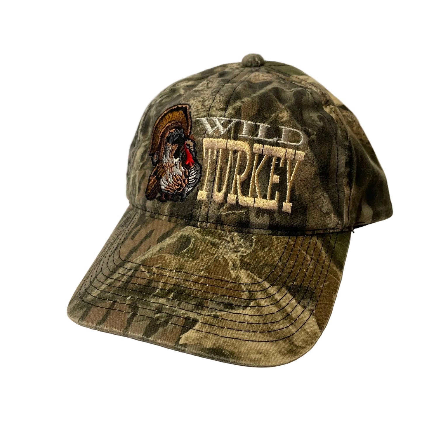 Vintage Wild Turkey Camo Snapback Hat