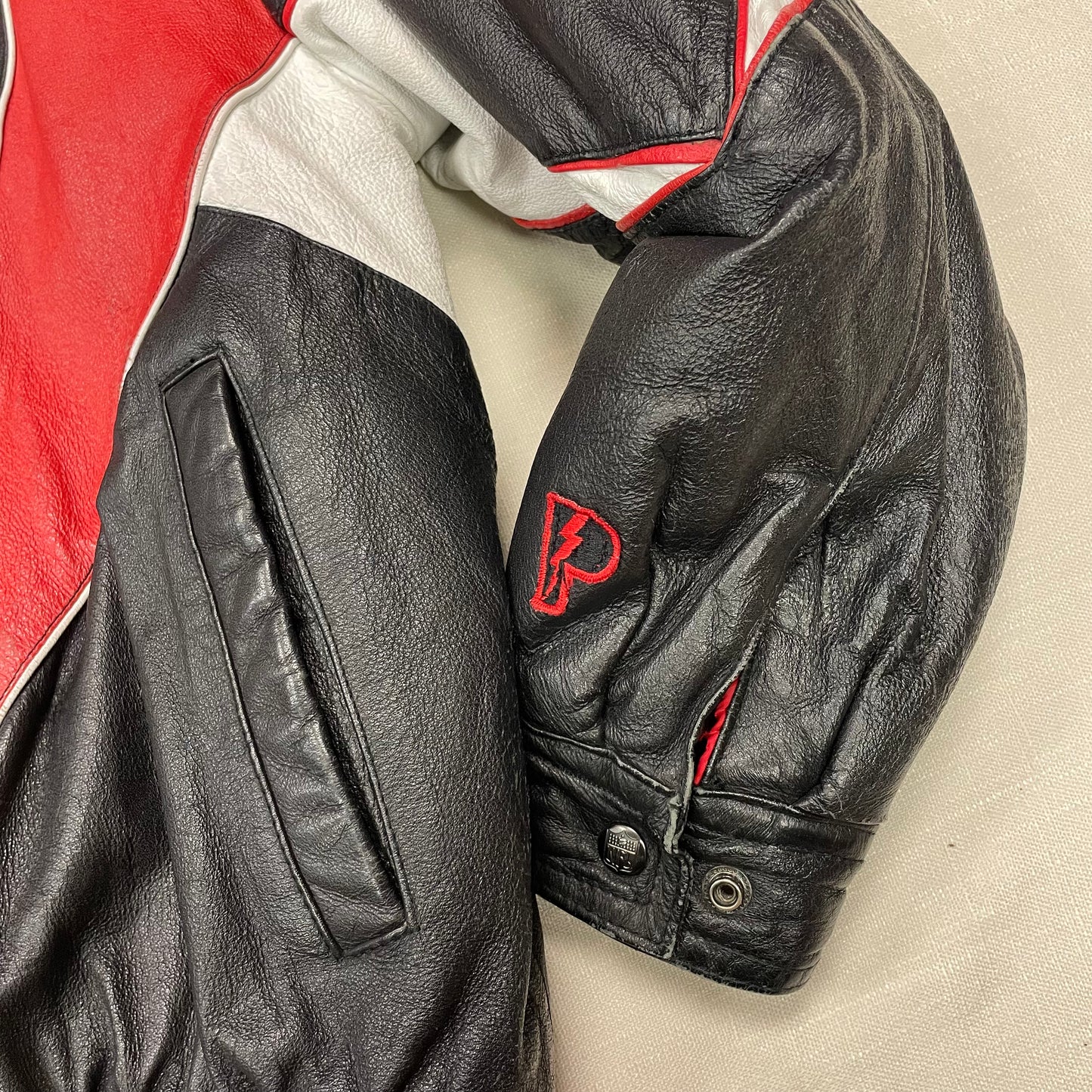 Vintage Nebraska Huskers Leather Jacket L