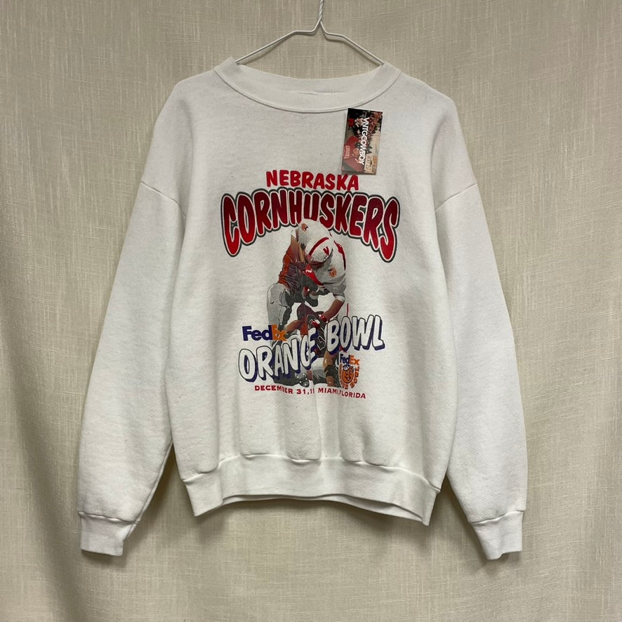 Vintage Nebraska Huskers 1996 FedEx Orange Bowl Crewneck M