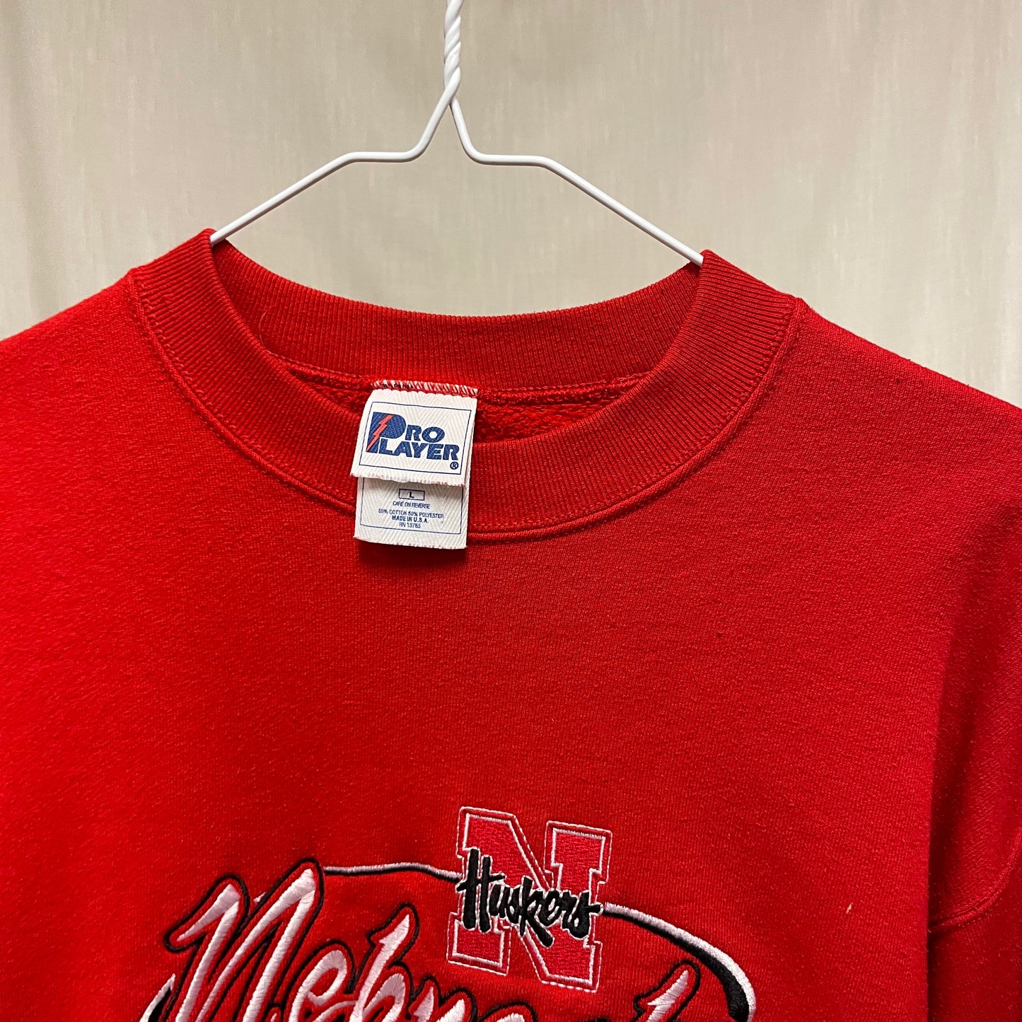 Vintage Nebraska Huskers PRO PLAYER Crewneck L