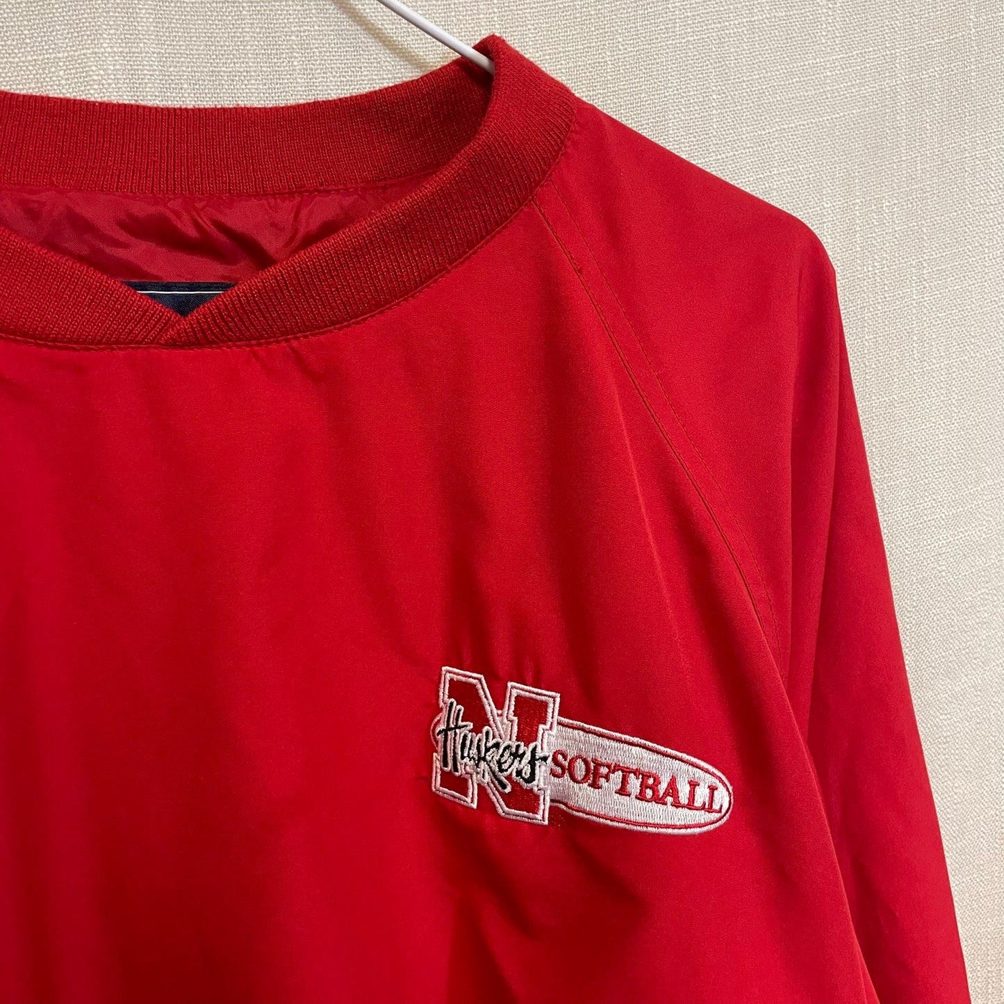 Vintage Nebraska Huskers Softball Windbreaker