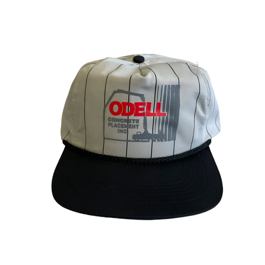 Vintage Odell Concrete Placement Pinstripe Snapback hat