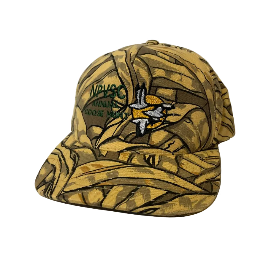 Vintage NPVSC Annual Goose Hunt Camo Snapback Hat