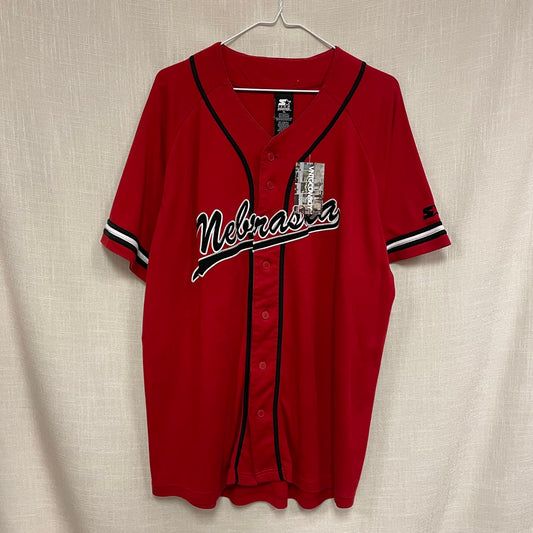 Vintage Nebraska Huskers Baseball Jersey XL