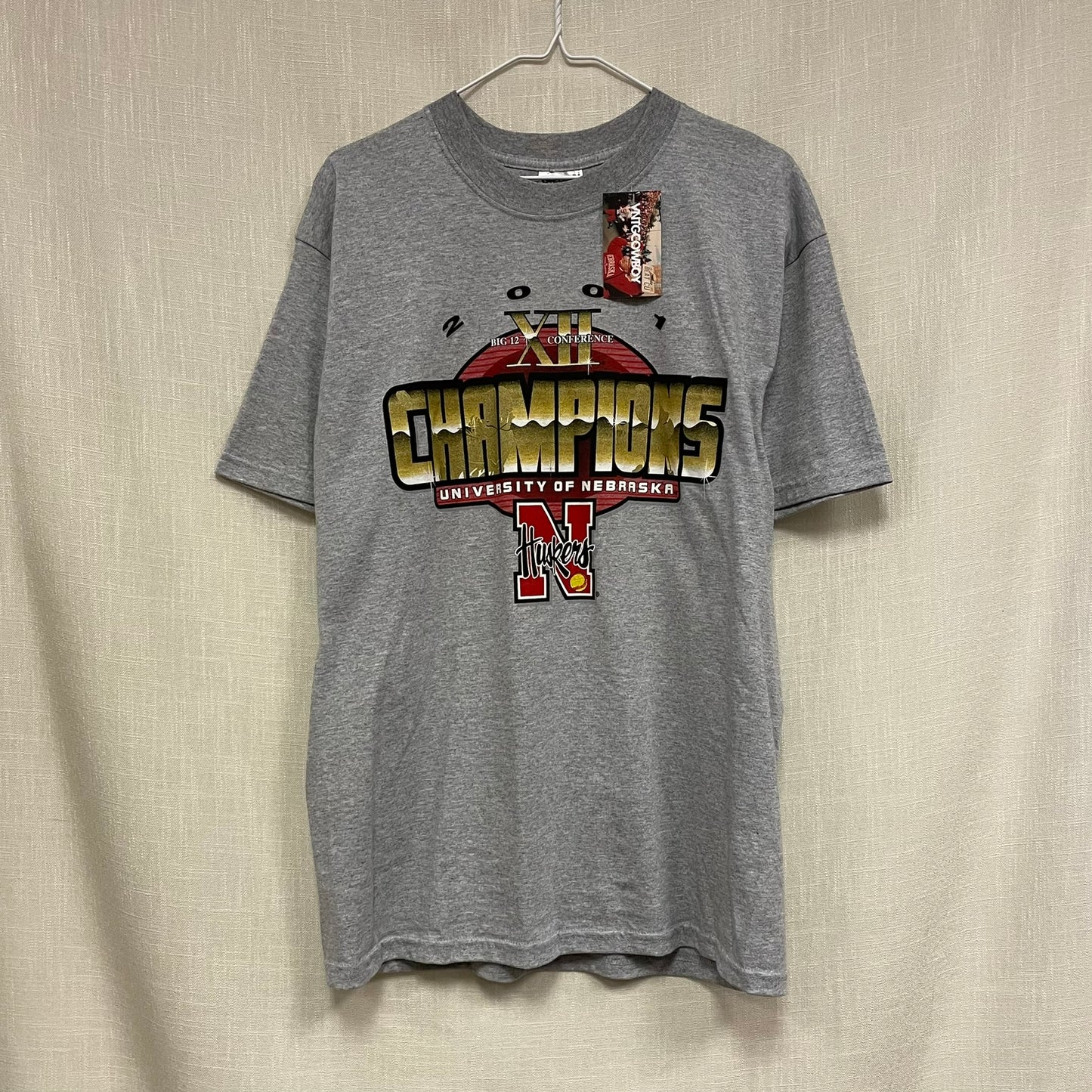 Vintage Nebraska Huskers 2001 Softball Big 12 Champions Shirt L
