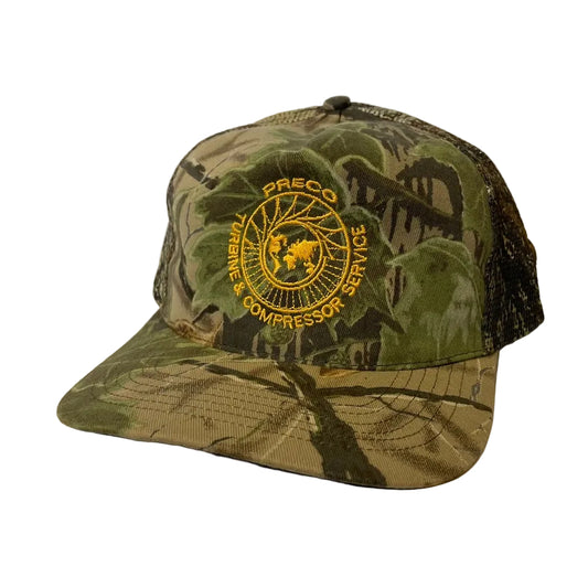 Vintage Preco Turbine and Compressor Service Camo Snapback Hat