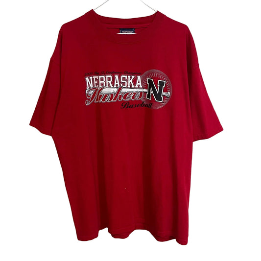 Vintage Nebraska Huskers Baseball 2005 Big 12 Shirt XL