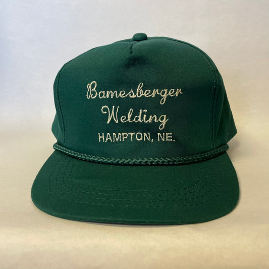 Vintage Bamesberger Welding Hampton Nebraska Snapback Hat