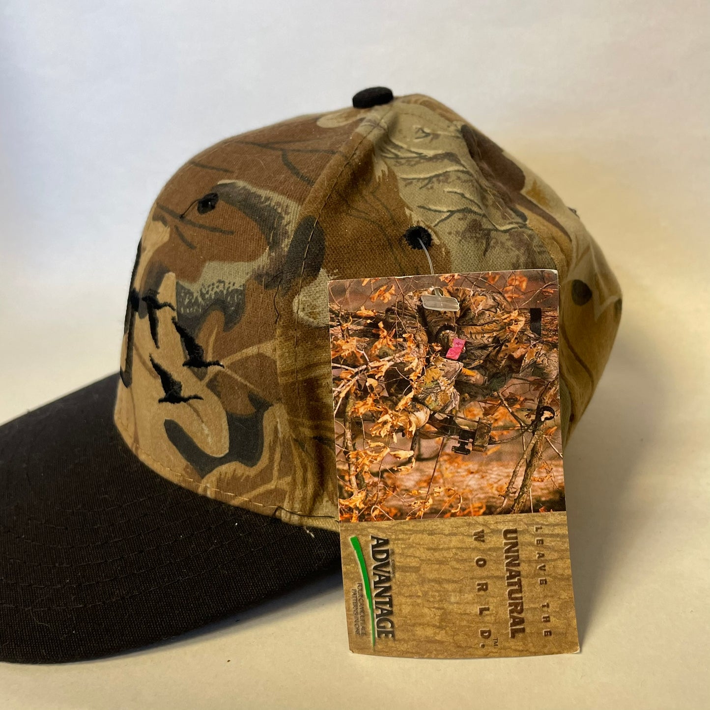 Vintage Ducks Unlimited Camo Strapback Hat NWT