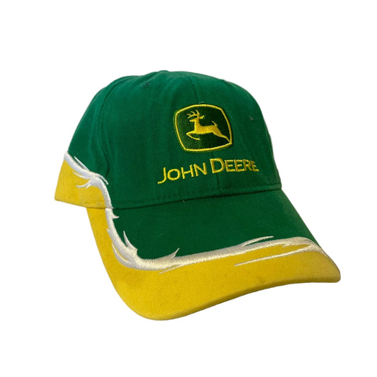 Y2K John Deere Barbed Wire Strapback hat